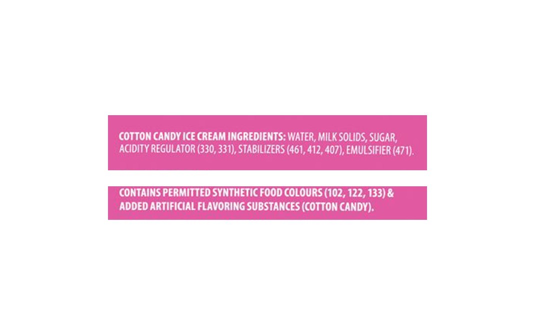 Baskin Robbins Premium Ice Cream Cotton Candy   Pack  450 millilitre